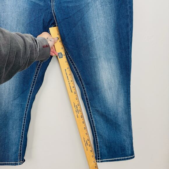 Daytrip Capri High Rise Blue Jeans Women’s Size 38 - Picture 4 of 9